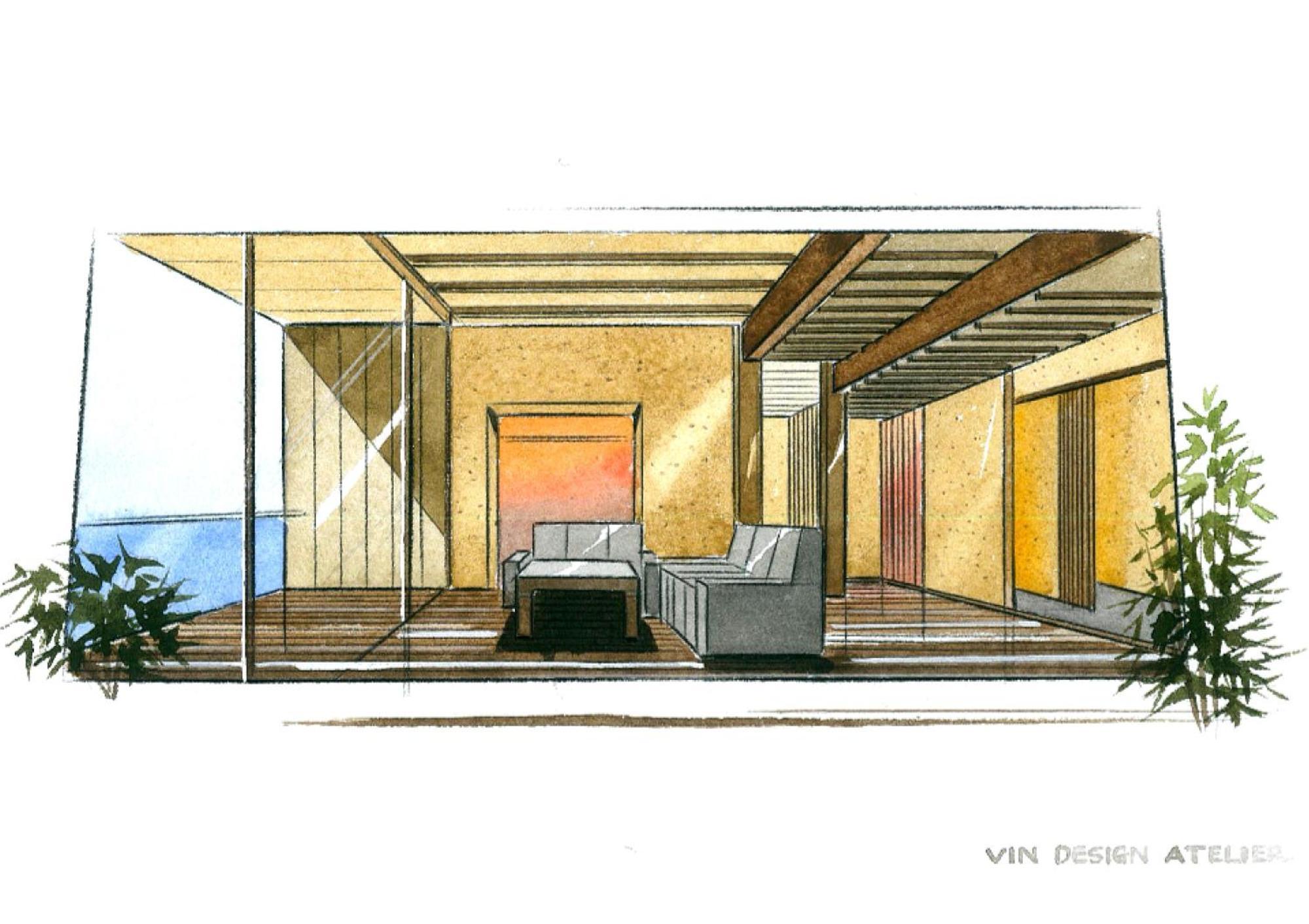 בפו Amane Resort Seikai חדר תמונה Interior design sketch